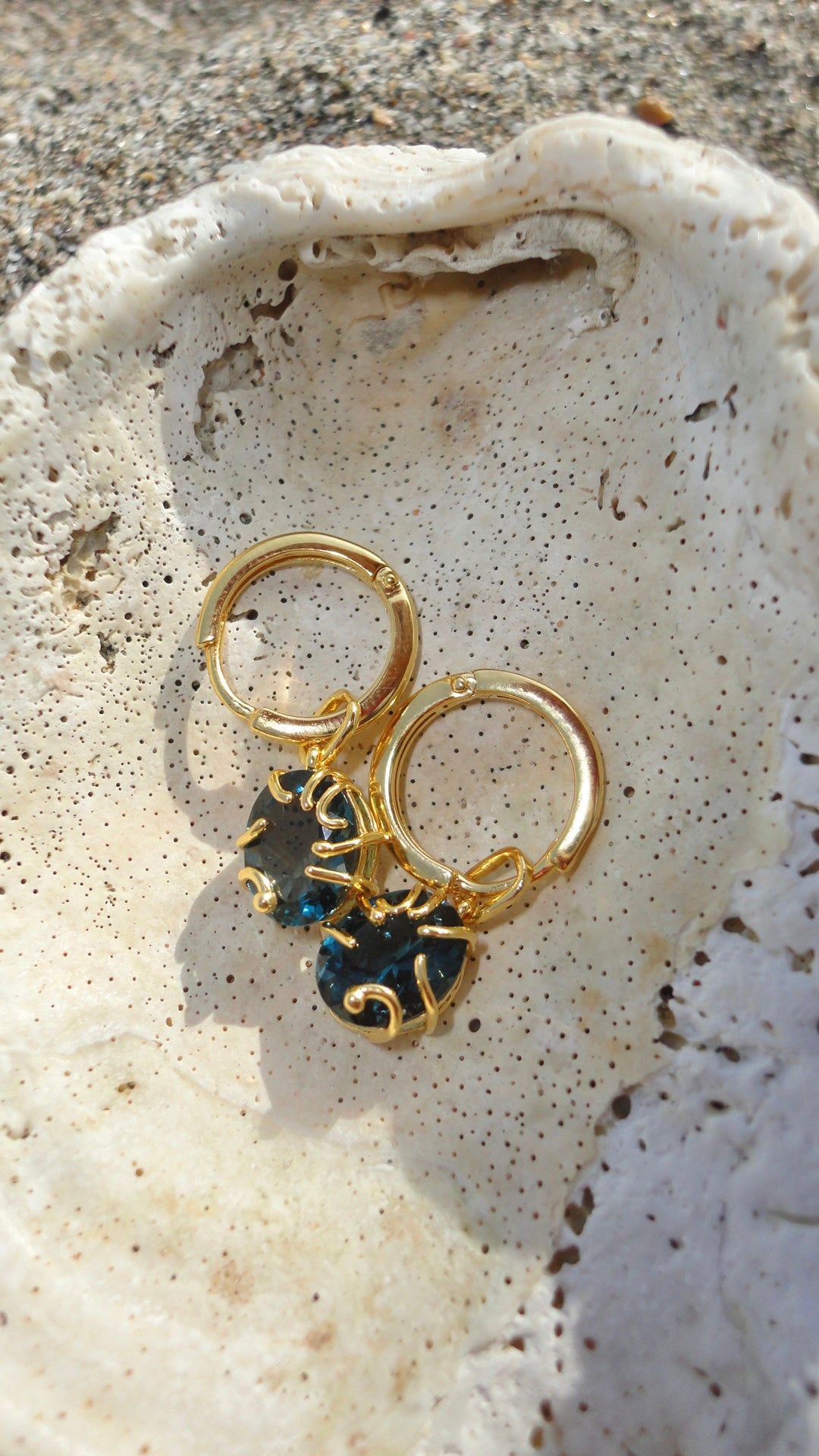 London Blue Topaz Drop Earring - second image