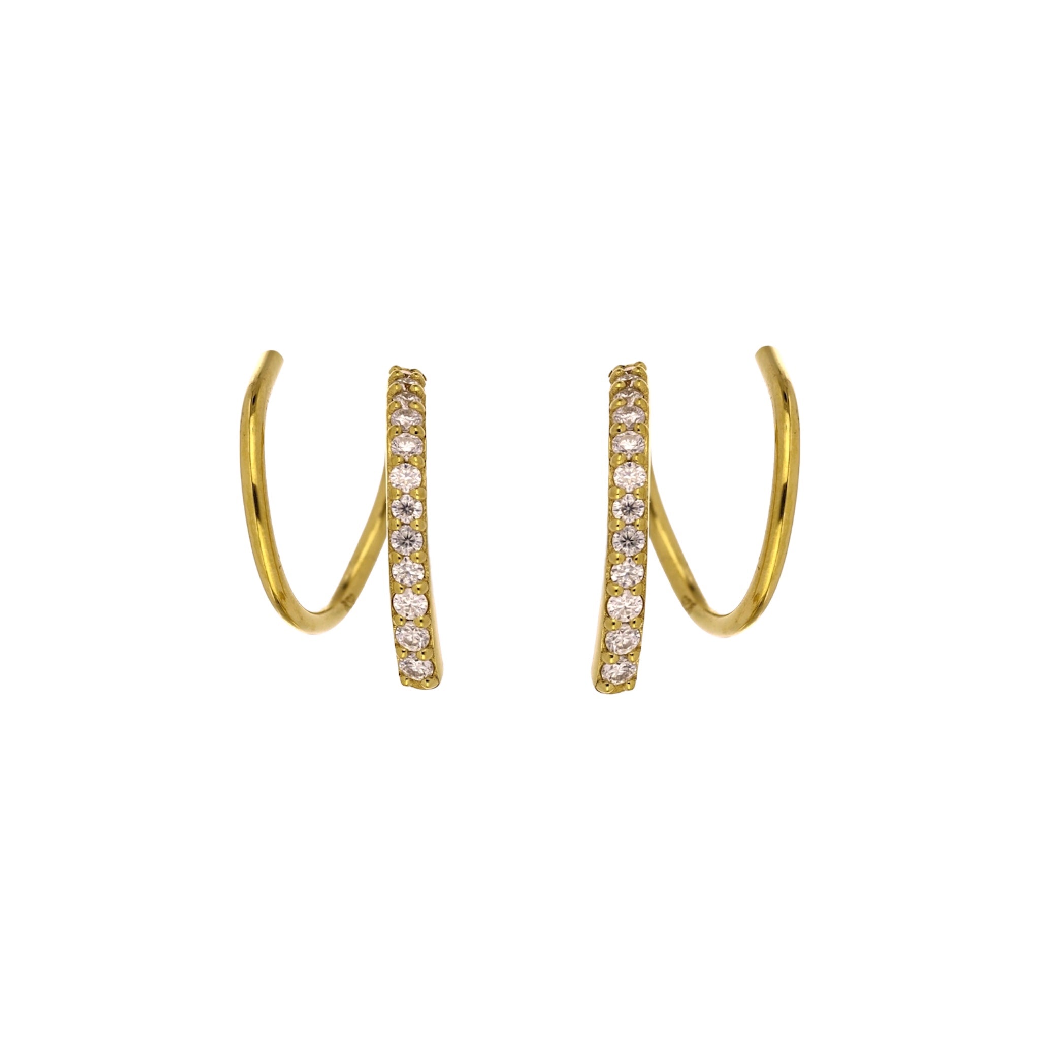 Moissanite Twist Earring