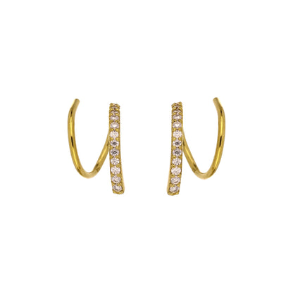 Moissanite Twist Earring