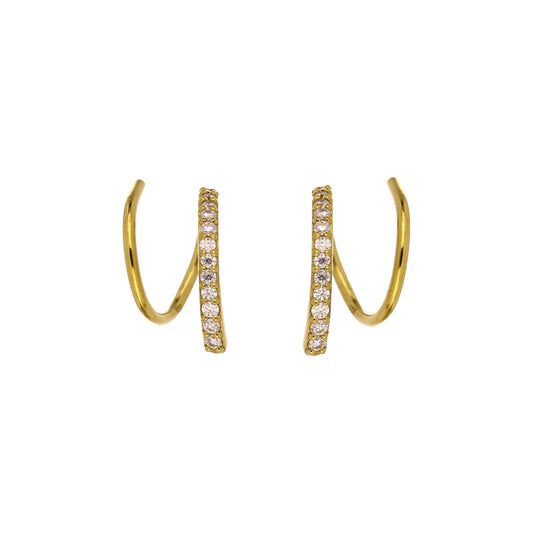 Moissanite Twist Earring