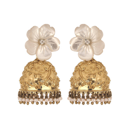 Mother of Pearl Sakura Detachable Jhumka