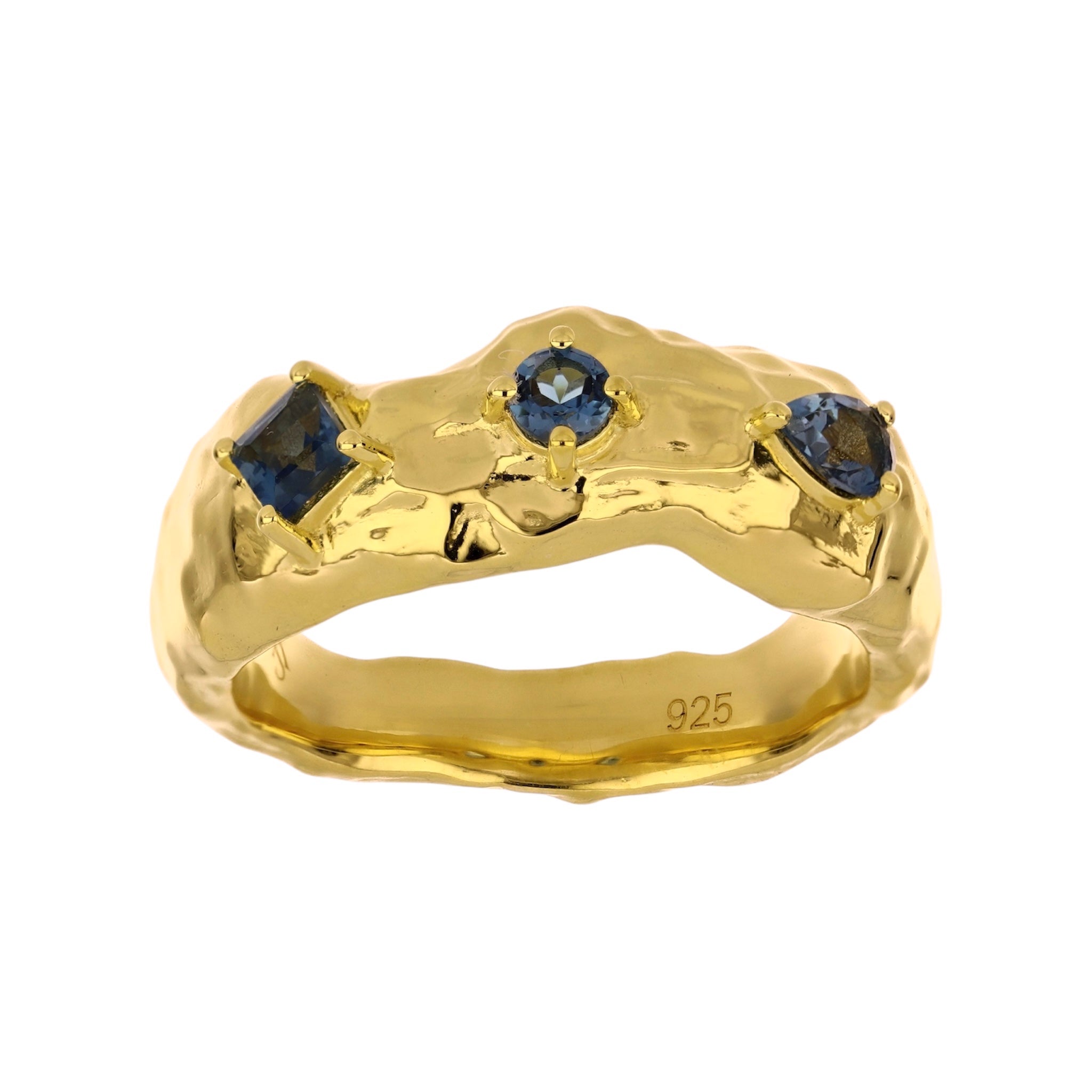 London Blue Topaz Wavey Ring