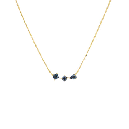 London Blue Topaz Asymetrical Necklace