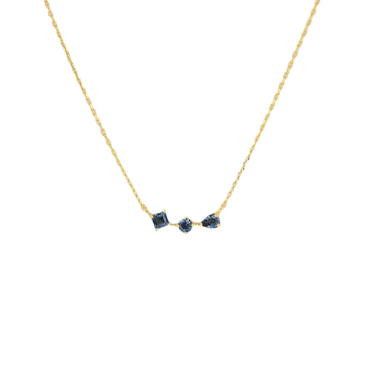 London Blue Topaz Asymetrical Necklace