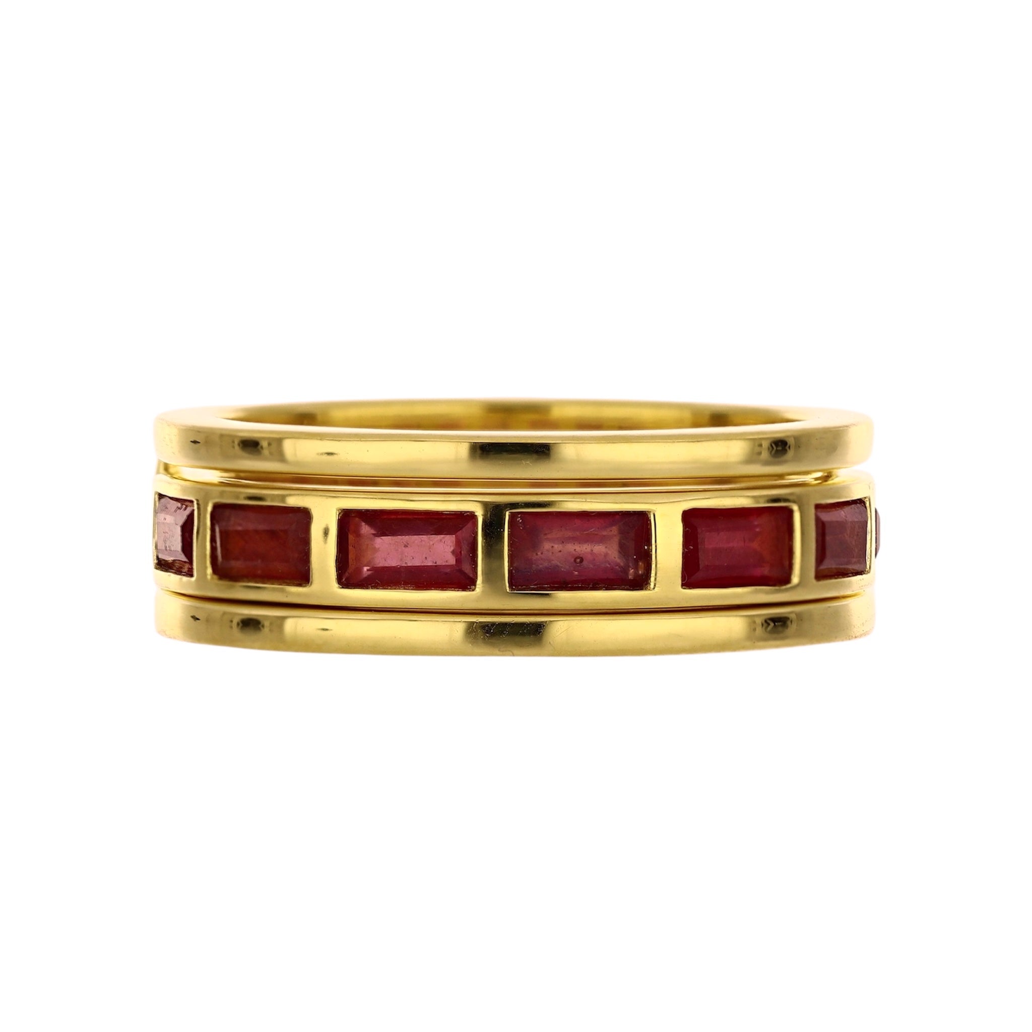 Two-in-One Ruby Channel Set Ring